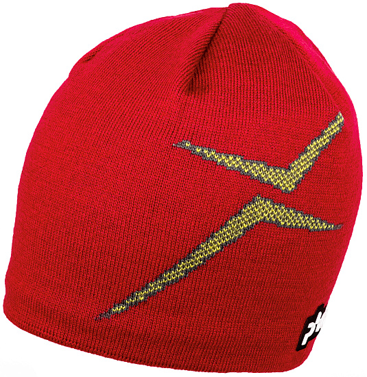 Шапка мужская Phenix Cross Motif Jacquard Red - Фото 1 большая