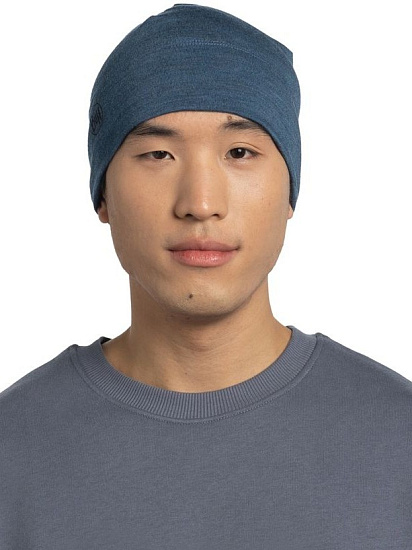 Шапка Buff Merino Melange Tempest - Фото 3 большая