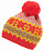 Шапка детская Eisbar Wentje Pompon MU Red/Yellow/Orange - Фото 1 малая