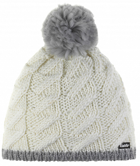 Шапка Eisbar Asteria Pompon MU White/Grey