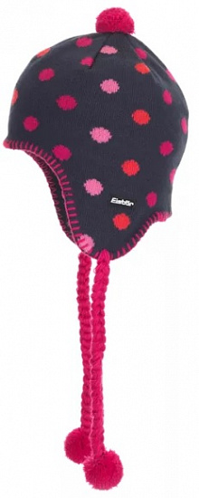 Шапка детская Eisbar Punti Ear Pompon MU Blue/Pink - Фото 1 большая