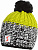 Шапка Eisbar Focus Pompon MU SP Yellow/Black/White - Фото 1 малая