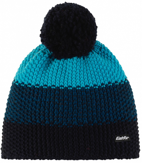 Шапка детская Eisbar Star Pompon MU Blue - Фото 1 большая