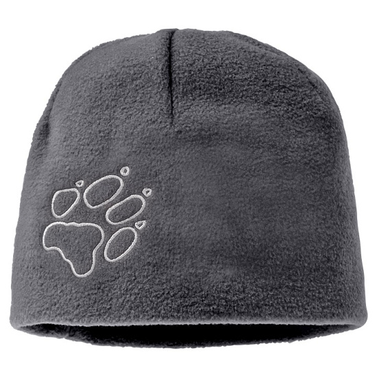 Шапка детская Jack Wolfskin Fleece Cap Kids Grey Heather - Фото 1 большая