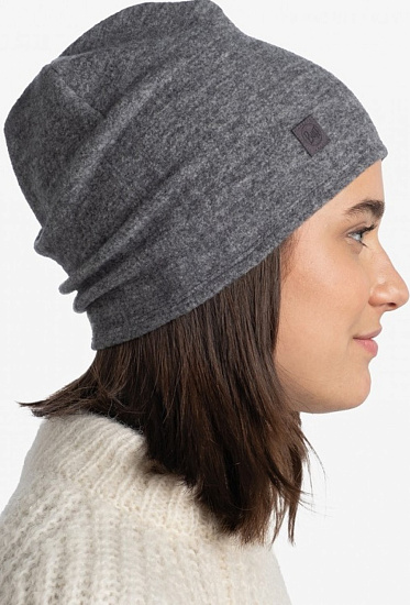 Шапка Buff Merino Fleece Grey - Фото 3 большая