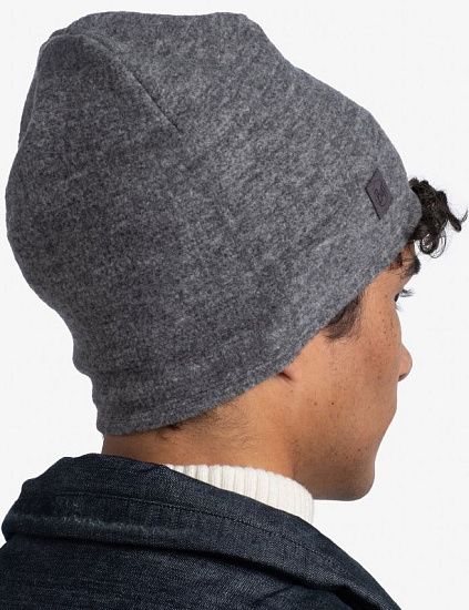 Шапка Buff Merino Fleece Grey - Фото 5 большая