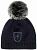 Шапка женская Toni Sailer Beanie Fur Midnight - Фото 1 малая