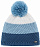 Шапка Eisbar Tibo Pompon Mu H.Cobalt-Sky Grey-White/Sky Gr - Фото 1 малая