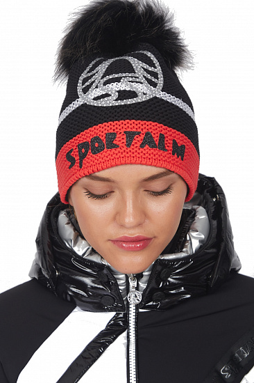 Шапка женская Sportalm Sigma Fire Red - Фото 2 большая