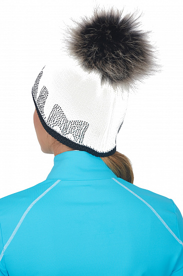 Шапка женская Sportalm Almrosn Optical white - Фото 3 большая