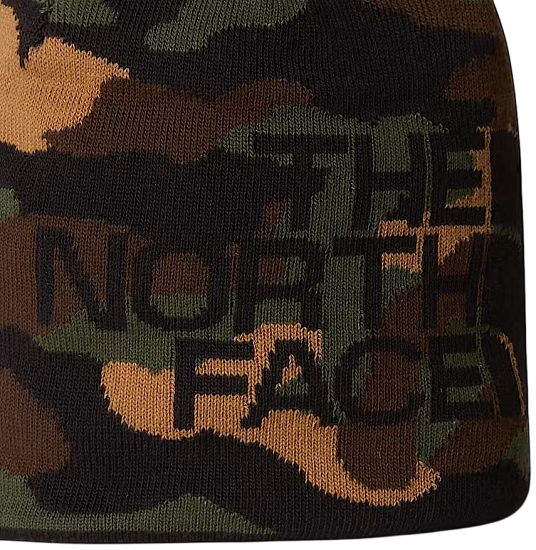 Шапка The North Face Reversible Highline TNF Black/TNF Camo Print/TNF Black - Фото 2 большая