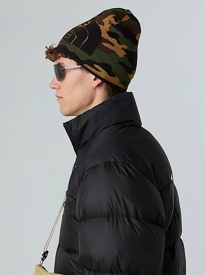 Шапка The North Face Reversible Highline TNF Black/TNF Camo Print/TNF Black - Фото 4 большая