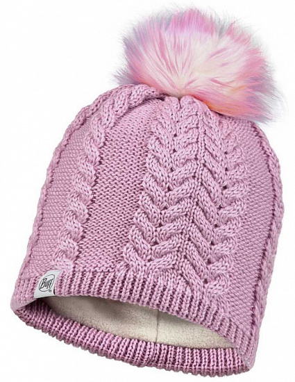 Шапка детская Buff Knitted & Fleece Nina Lilac Sand - Фото 1 большая