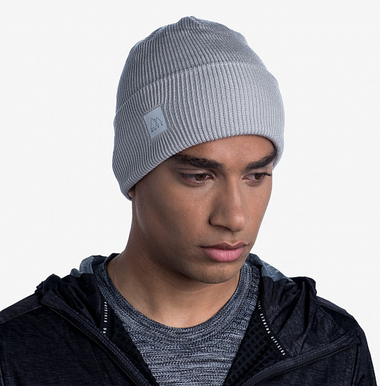 Шапка Buff Crossknit Sold Light Grey - Фото 5 большая
