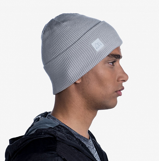 Шапка Buff Crossknit Sold Light Grey - Фото 6 большая