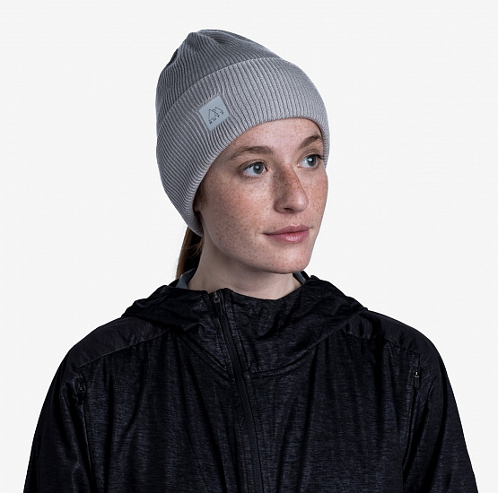Шапка Buff Crossknit Sold Light Grey - Фото 8 большая