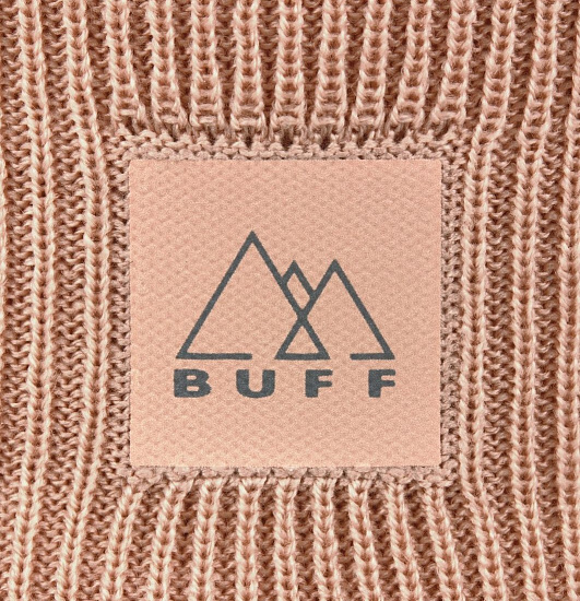 Шапка Buff Crossknit Solid Pale Pink - Фото 3 большая