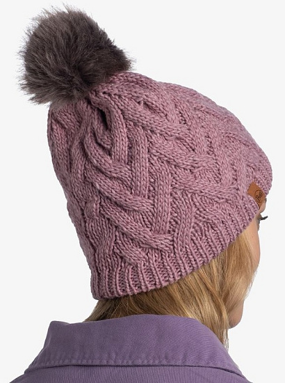 Шапка Buff Knitted & Fleece Band Caryn Rosé - Фото 4 большая
