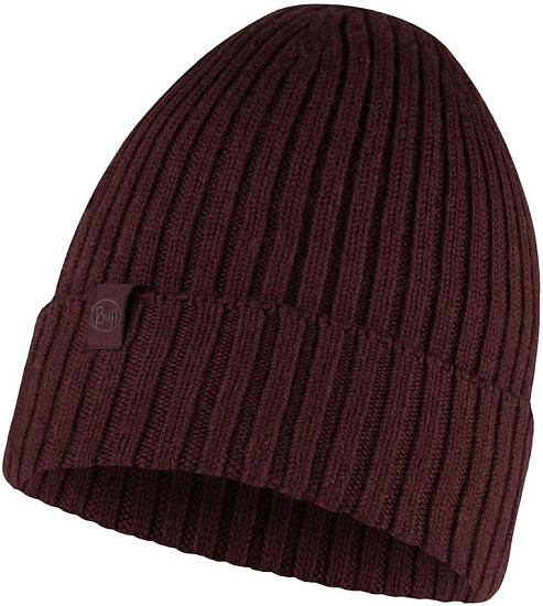 Шапка Buff Knitted Norval Maroon - Фото 2 большая
