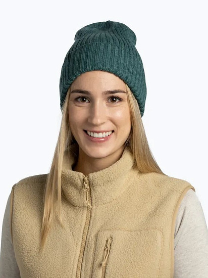Шапка Buff Knitted Norval Green - Фото 3 большая