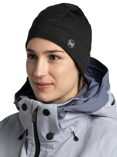Шапка Buff Windproof Solid P Black - Фото 3 большая