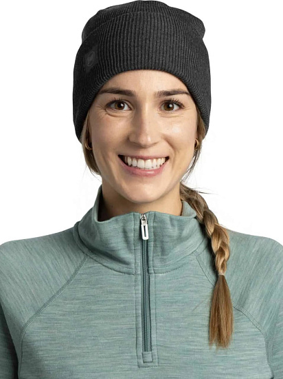 Шапка Buff Crossknit Grey Heather - Фото 3 большая
