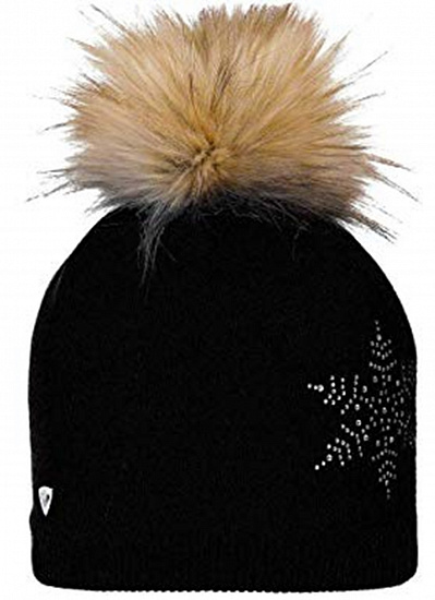 Шапка женская Rossignol Fily Fur Black - Фото 1 большая