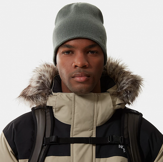 Шапка The North Face Bones Recycled Laurel Wreath Green - Фото 3 большая