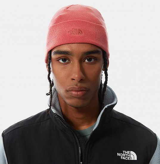 Шапка The North Face Norm Shallow Faded Rose - Фото 3 большая
