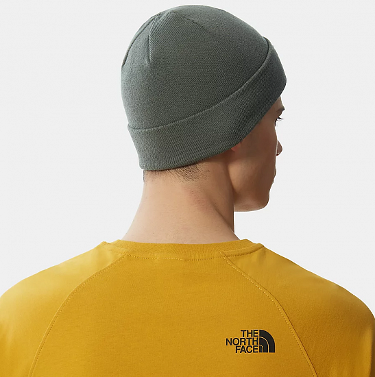 Шапка The North Face Norm Shallow Laurel Wreath Green - Фото 5 большая
