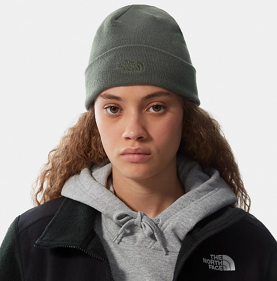 Шапка The North Face Norm Shallow Laurel Wreath Green - Фото 6 большая