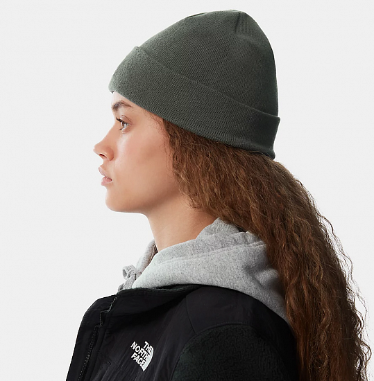 Шапка The North Face Norm Shallow Laurel Wreath Green - Фото 7 большая