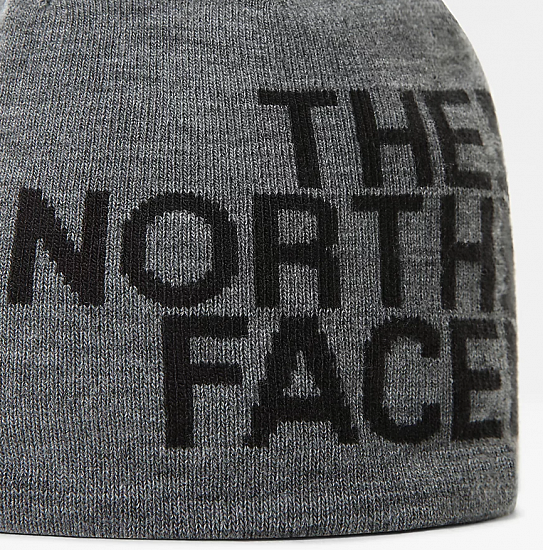 Шапка The North Face Reversible TNF Banner TNF Medium Grey Heather/TNF Black - Фото 2 большая