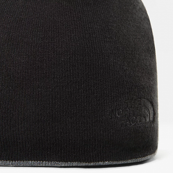 Шапка The North Face Reversible TNF Banner TNF Medium Grey Heather/TNF Black - Фото 4 большая