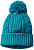 Шапка Jack Wolfskin Stormlock Pompom Dark Cyan - Фото 1 малая