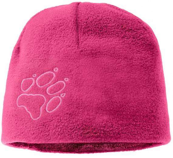 Шапка детская Jack Wolfskin Fleece Pink Peony - Фото 1 большая