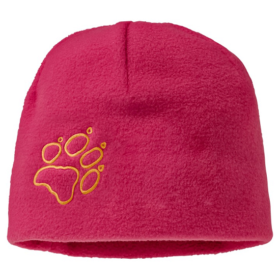 Шапка детская Jack Wolfskin Fleece Cap Kids Azalea Red - Фото 1 большая