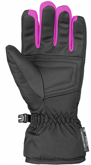 Перчатки детские Reusch Bennet R-Tex XT Black/Black Melange/Pink Glo - Фото 2 большая