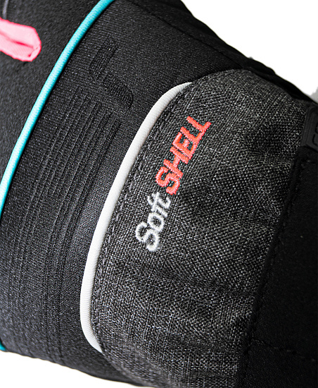 Перчатки детские Reusch Kondor R-Tex Xt Blck/Blck Mel/Knouck Pink - Фото 5 большая