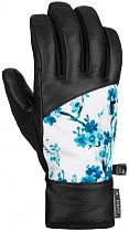 Перчатки женские Reusch Beatrix R-Tex XT Black/Blue Flowers