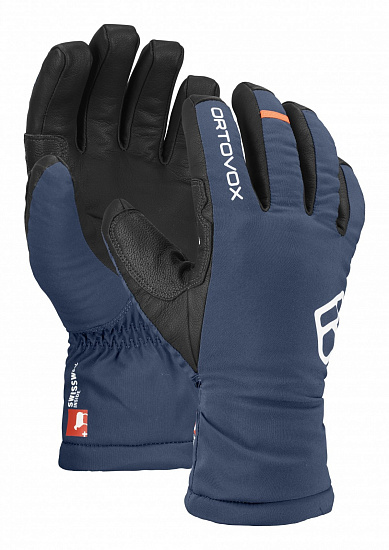Перчатки мужские Ortovox Swisswool Freeride Night Blue - Фото 1 большая