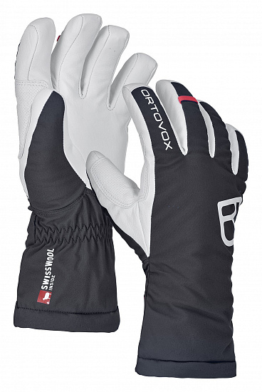 Перчатки женские Ortovox Swisswool Freeride Black Raven - Фото 1 большая