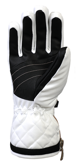 Перчатки женские Snowlife Audrey DT White/Black - Фото 2 большая