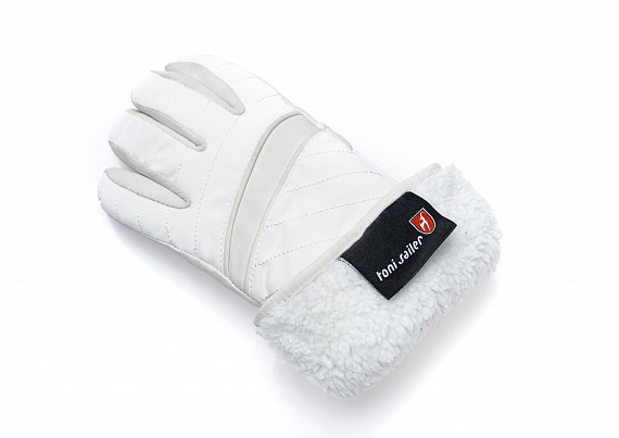 Перчатки женские Toni Sailer Alek White - Фото 3 большая