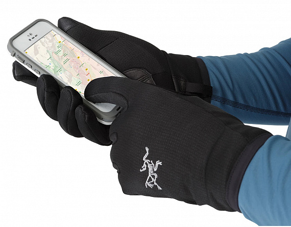 Перчатки Arcteryx Rivet Glove Black - Фото 2 большая