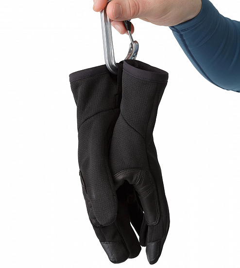 Перчатки Arcteryx Rivet Glove Black - Фото 4 большая