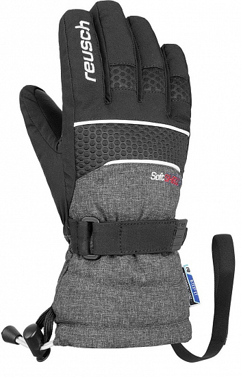 Перчатки детские Reusch Connor R-Tex XT Black/Black Melange - Фото 1 большая