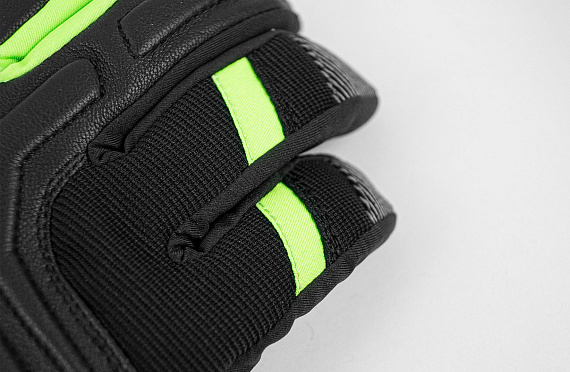 Перчатки мужские Reusch Strike R-Tex Xt Black/Black Melange/Neon Green - Фото 4 большая