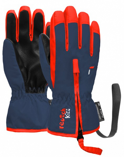 Перчатки детские Reusch Ben Dress Blue/Cherry Tomato - Фото 3 большая