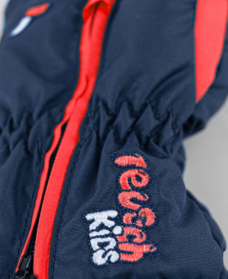 Перчатки детские Reusch Ben Dress Blue/Cherry Tomato - Фото 4 большая